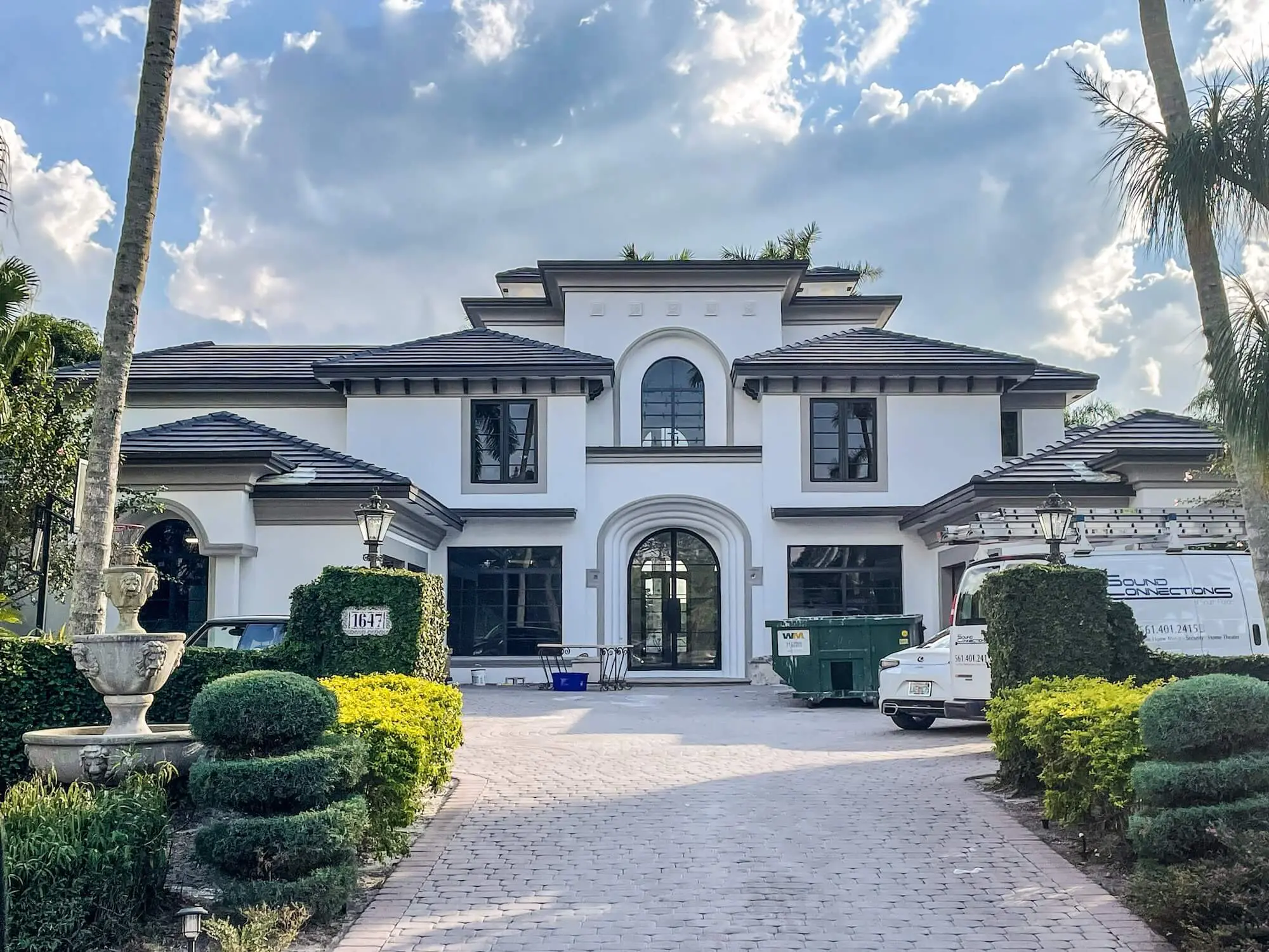 finished home exterior painting project in wellington fl
